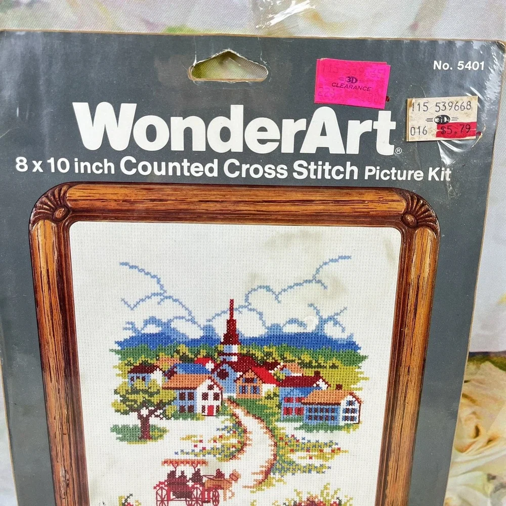 Wonder Art Cross Stitch Needlecraft 8x10 inch Picture Kit SURREY RIDE Scenery